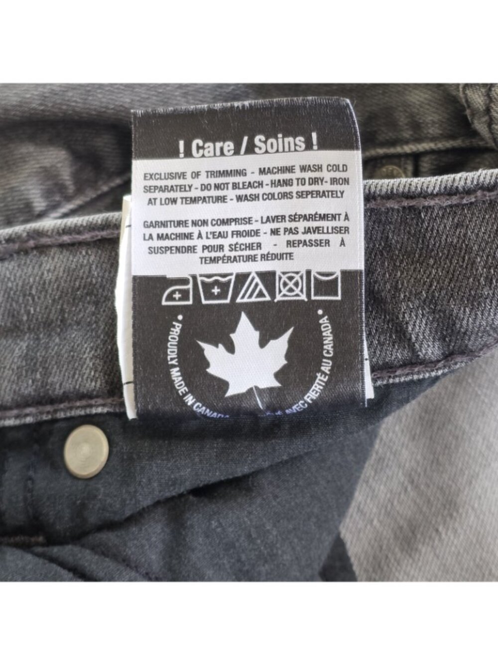 Yoga Jeans Women 32 Gray Skinny Raw Hem Stretch Canada Made Athleisure Casual - Picture 15 of 16